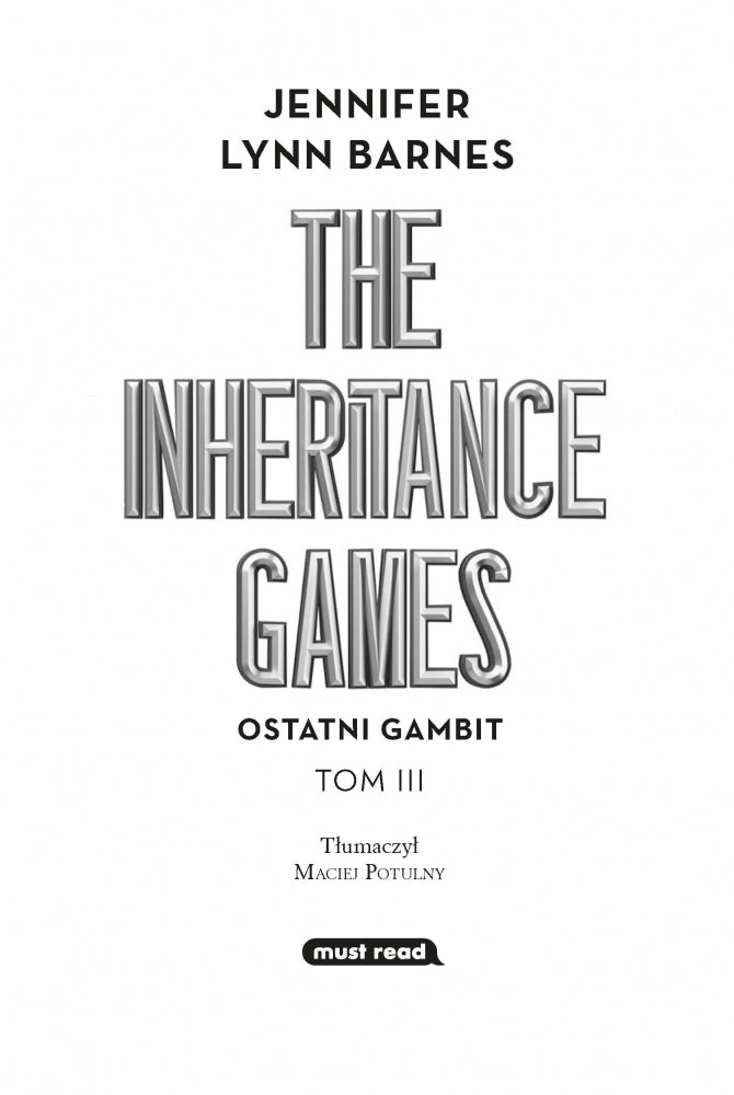 The Inheritance Games. Tom 3. Ostatni gambit